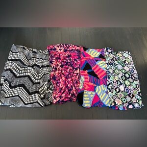 Lot of 4 LuLaRoe maxi skirts (M)